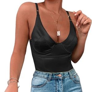 Elegant Black Women's Bodysuit